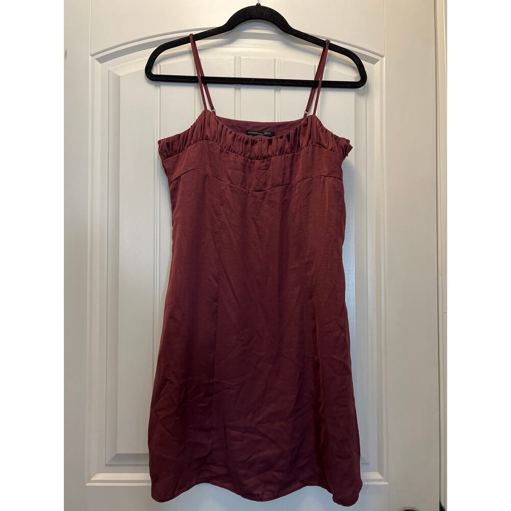 Banana Republic Women’s Sleeveless Spaghetti Strap Party‎ Summer Dress Sz 10 Red